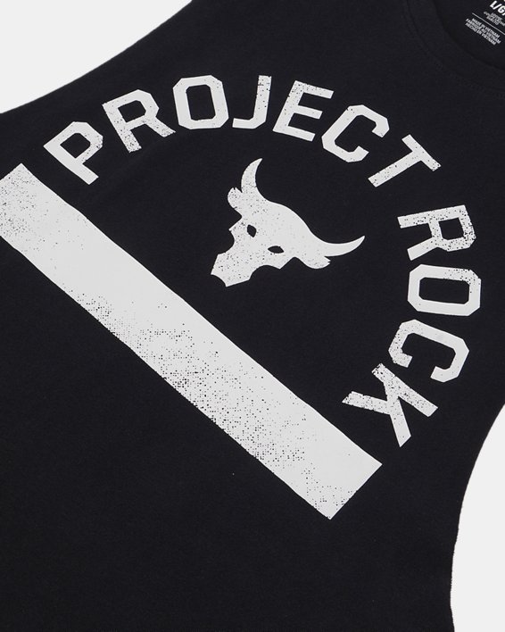 男士Project Rock Payoff Graphic無袖T恤 in Black image number 4